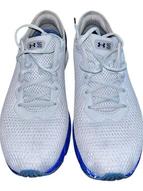Under Armour Men’s HOVR Sonic 4 Gray with Blue Outsole. EUC